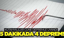 Kütahyalılar güne peş peşe depremle uyandı