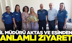 Manisa Emniyet Müdürü Fahri Aktaş’tan emekli polis memuruna anlamlı ziyaret