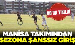 Manisa temsilcisinden sezona kötü başlangıç