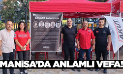 Manisa'da AKUT’tan orman şehitleri için lokma hayrı