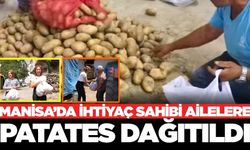 Manisa'da belediyeden örnek davranış! Patates dağıtıldı