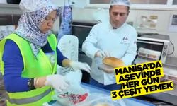 Manisa'da ihtiyaç sahiplerine her gün 3 çeşit yemek