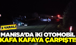 Manisa'da iki otomobil çarpıştı: 2 yaralı