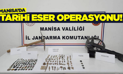 Manisa'da jandarma çok sayıda tarihi eser ele geçirdi!