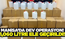 Manisa'da kaçak içki operasyonu: 1.060 litre etil alkol ele geçirildi