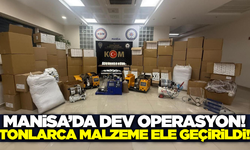 Manisa'da Kaçak Tütün Operasyonu: Tonlarca Malzeme Ele Geçirildi