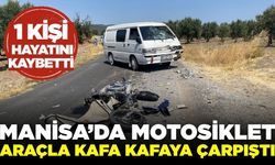 Manisa’da motosiklet araçla çarpıştı: 1 ölü