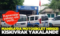 Manisa'da Motosiklet Hırsızı Kıskıvrak Yakalandı