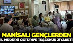 İl Müdürü Öztürk'e gençlerden ziyaret