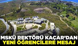 Rektör Kaçar’dan yeni öğrencilere mesaj