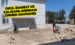 Afyonkarahisar'da öğretmenler öğrencileri için ter döktü