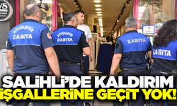 Salihli'de kaldırım işgaline karşı kapsamlı denetim