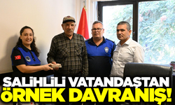 Salihlili vatandaştan örnek davranış!