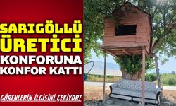 Sarıgöl'deki dinlenme yeri görenleri şaşırtıyor!