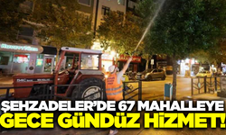 Şehzadeler Belediyesi'nden yaz sıcağına rağmen kesintisiz hizmet