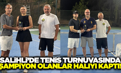 Salihli'de tenis turnuvası sona erdi!
