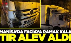 Turgutlu’da Seyir Halindeki Tır Alev Aldı, Vatandaşlar Facianın Önüne Geçti