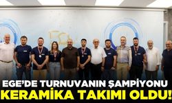 Ege'de firmalar arası voleybol turnuvası sona erdi