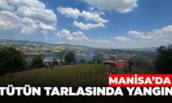 Manisa'da çekilen seyyar elektrik kablosu yangına neden oldu