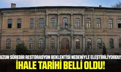 Kütahya Lisesi'nin tarihi taş binası için ihale tarihi belli oldu