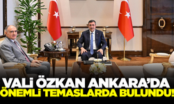 Vali Vahdettin Özkan'dan Cumhurbaşkanı Yardımcısı Yılmaz'a ziyaret
