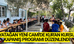 Yatağan yeni Cami'de Kur'an kursu kapanış programı