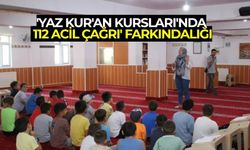 Kur'an Kursu öğrencilerine "Acil Durumda Tek Numara 112" anlatıldı