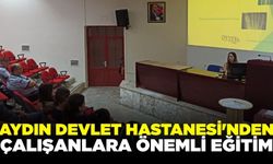 Ege'de göreve yeni başlayan personellere iş sağlığı ve güvenliği eğitimi