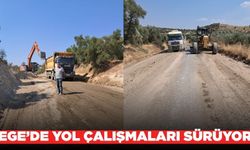 Aydın'da yol çalışmaları sürüyor