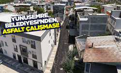 Yunusemre 50. Yıl Mahallesi'nde sıcak asfalt serimi yapıldı