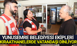 Yunusemre Belediyesi ekipleri, esnafın sorunlarını dinledi!