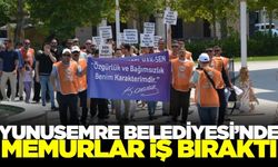 Yunusemre Belediyesi’nde iş bırakma eylemi
