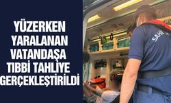 Göbün Koyu'nda yaralanan vatandaşa Sahil Güvenlik yetişti