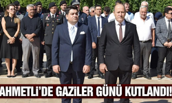 Ahmetli'de Gaziler Günü Töreni Düzenlendi