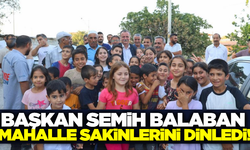 Başkan Balaban, vatandaşlarla bir araya geldi