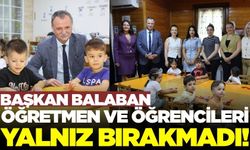Başkan Balaban miniklerin heyecanına ortak oldu!