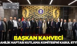 Başkan Kahveci, Ahilik Haftası Kutlama Komitesi'ni makamında ağırladı