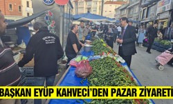 Başkan Kahveci, pazarda vatandaşlarla buluştu