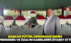 Başkan Pütün, Menderes ve Özal’ın kabirlerini ziyaret etti