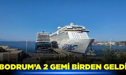 "Luminara" ile "Aroya" adlı yolcu gemileri, Bodrum'da