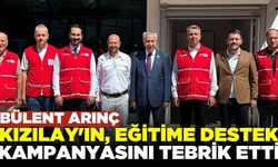 Bülent Arınç’tan Kızılay'a anlamlı tebrik!