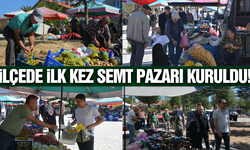 Demirci'de bir ilk: Semt pazarı hizmete girdi!
