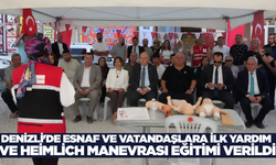 Denizli'de İlk Yardım ve Heimlich Manevrası Eğitimi Düzenlendi