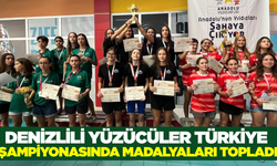 Denizlili yüzücüler Türkiye Şampiyonasına damga vurdu