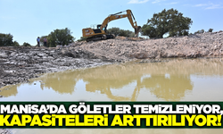 Manisa'da hayvan içme suyu göletleri temizleniyor