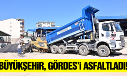 Gördes'te asfalt serimi tamamlandı!