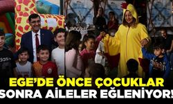 Ege'de renkli etkinlikler çocukların yüzünü güldürdü!