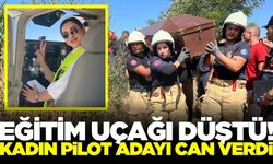 İzmir’de eğitim uçağı düştü: Pilot adayı can verdi