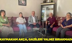 Kaymakam Ali Akça, gazileri yalnız bırakmadı!
