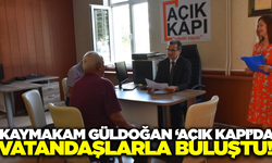 Kaymakam Güldoğan, 'Açık Kapı'da vatandaşlarla bir araya geldi